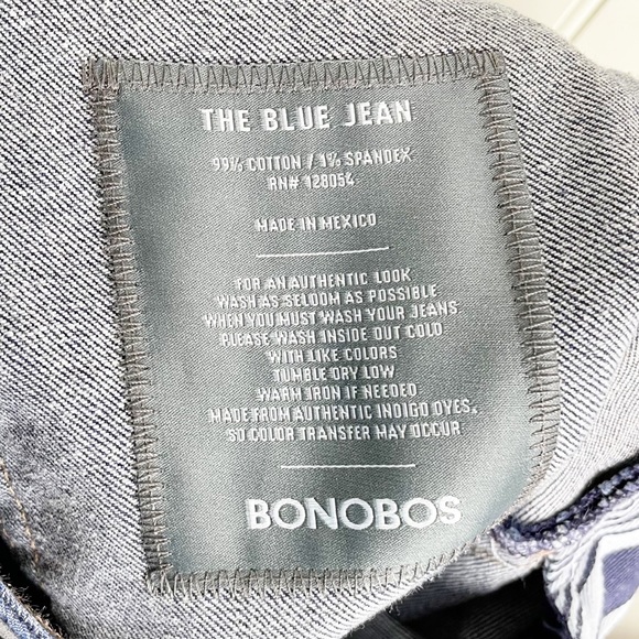 Bonobos The Blue Jean Slim Leg Stretch Men's Size 30/30 Dark Wash Denim 19511 - Picture 8 of 12